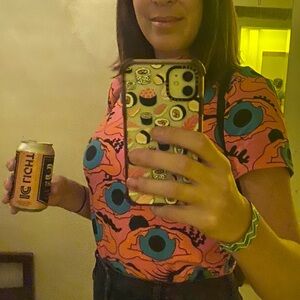 Nooworks mock neck top size L